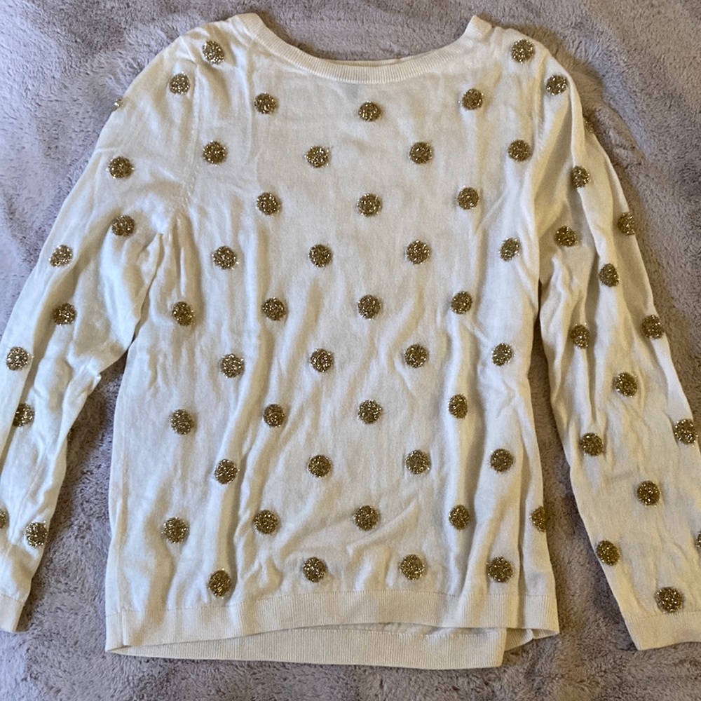 Talbots Cream XL Lambswool Warm Sweater